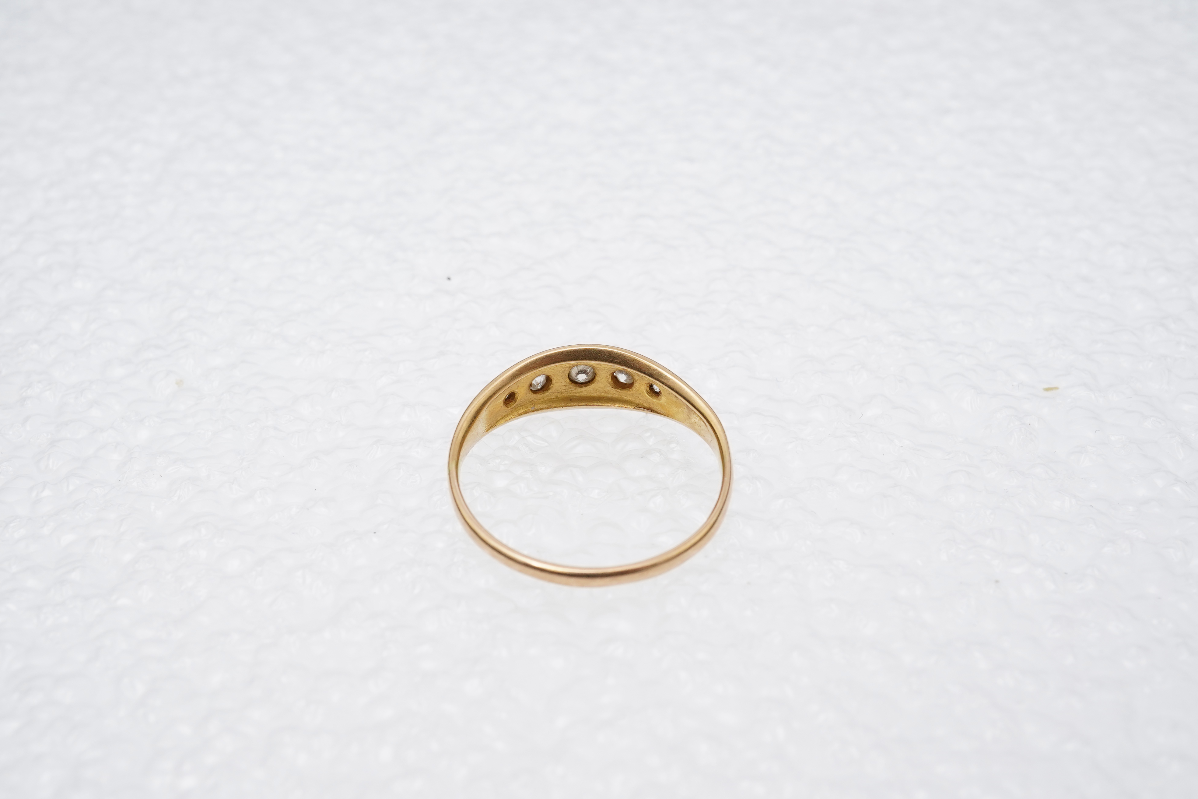 A diamond five-stone ring, early 20th century